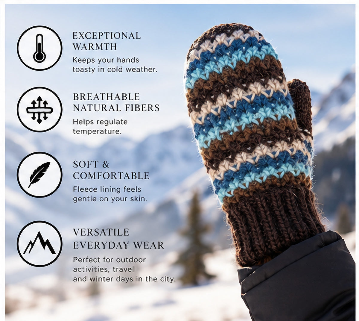 Himal Wool mittens